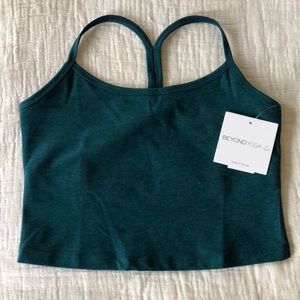 Spacedye Slim Racerback Cropped Tank Top NWT